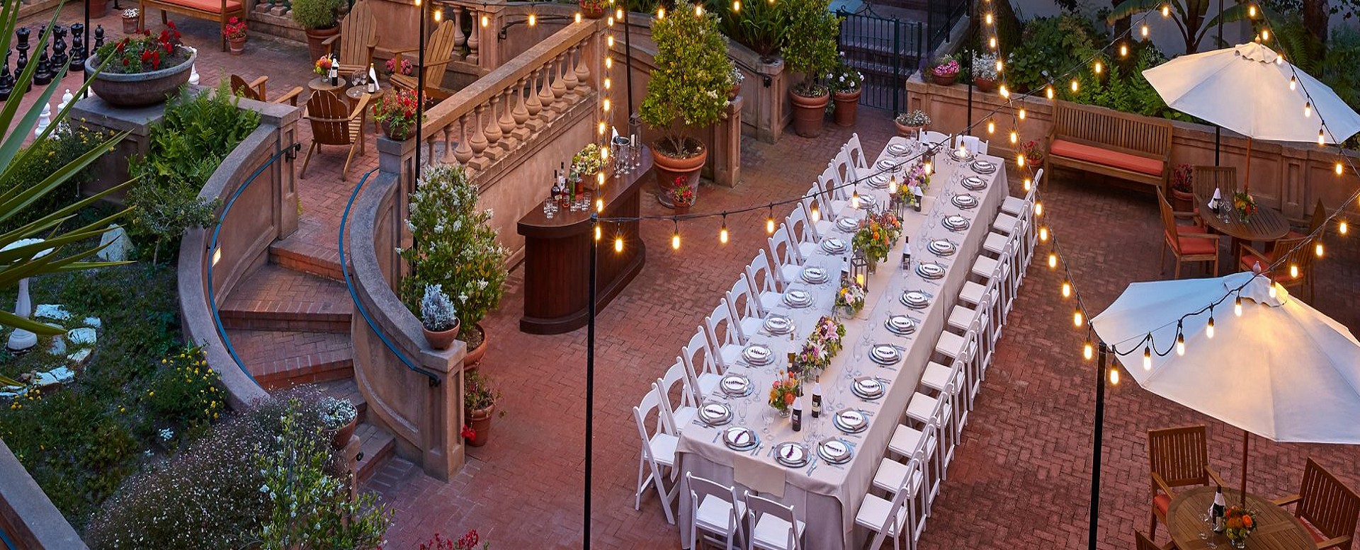 Pa Playa Carmel-dining setup on patio
